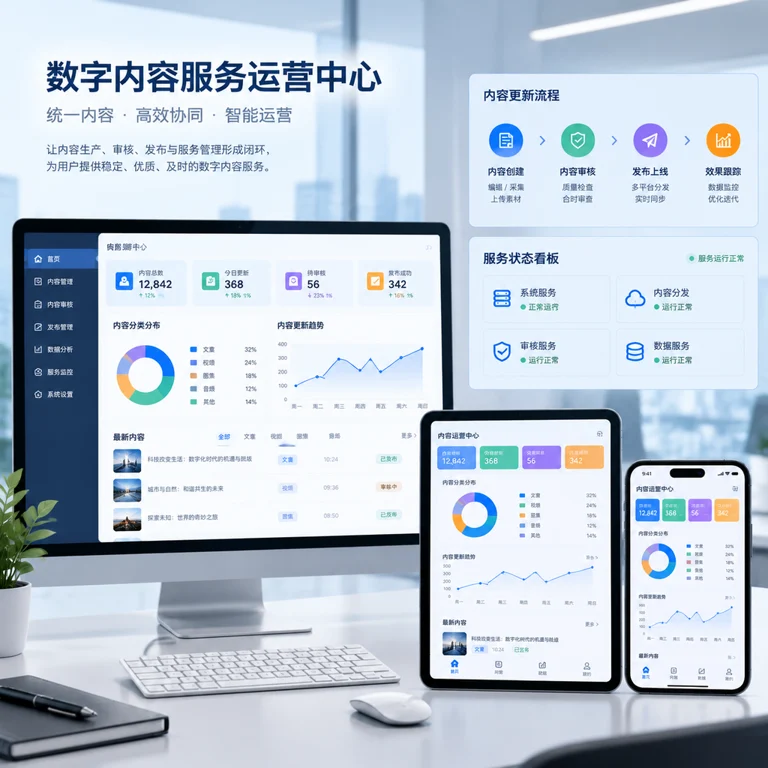 运营人员查看pg电子资讯更新和服务流程看板